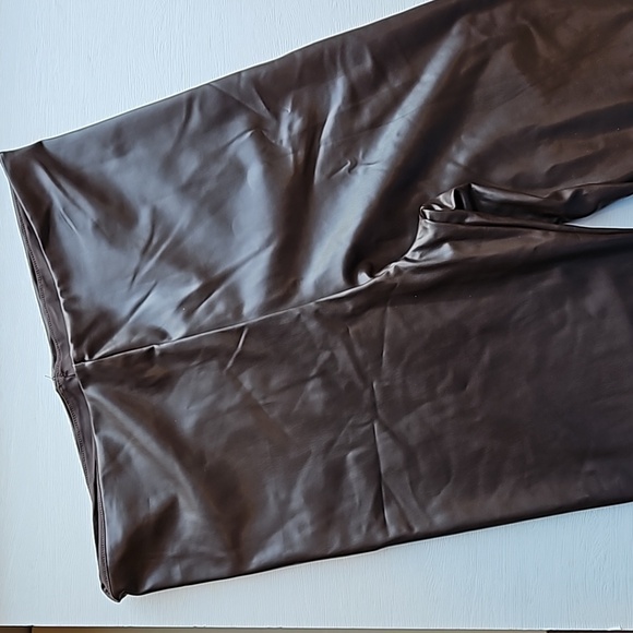 Joie Brown Faux Leather Contemporary Fit Leggings XL NWOT - Picture 2 of 8